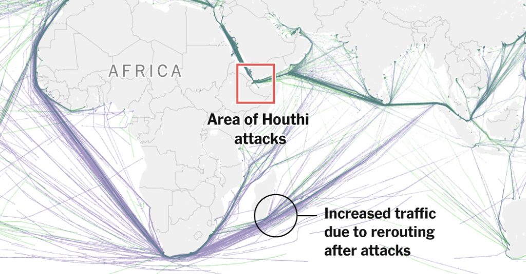 Πώς επηρέασε η επίθεση των Χούτι στην Ερυθρά Θάλασσα την παγκόσμια ναυτιλία;