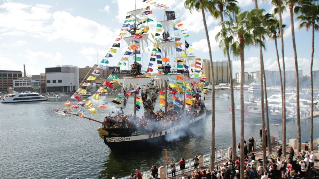 A pirate parade approaches Tampa