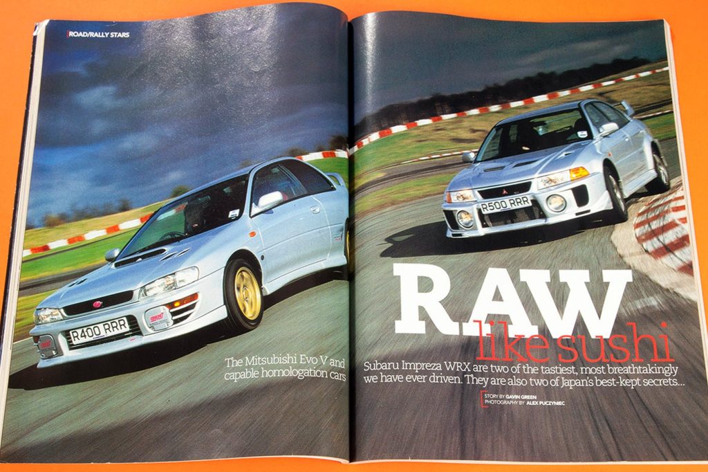 Raw like sushi: Mitsubishi Evo V vs Subaru Impreza WRX (CAR archive, May 1998)