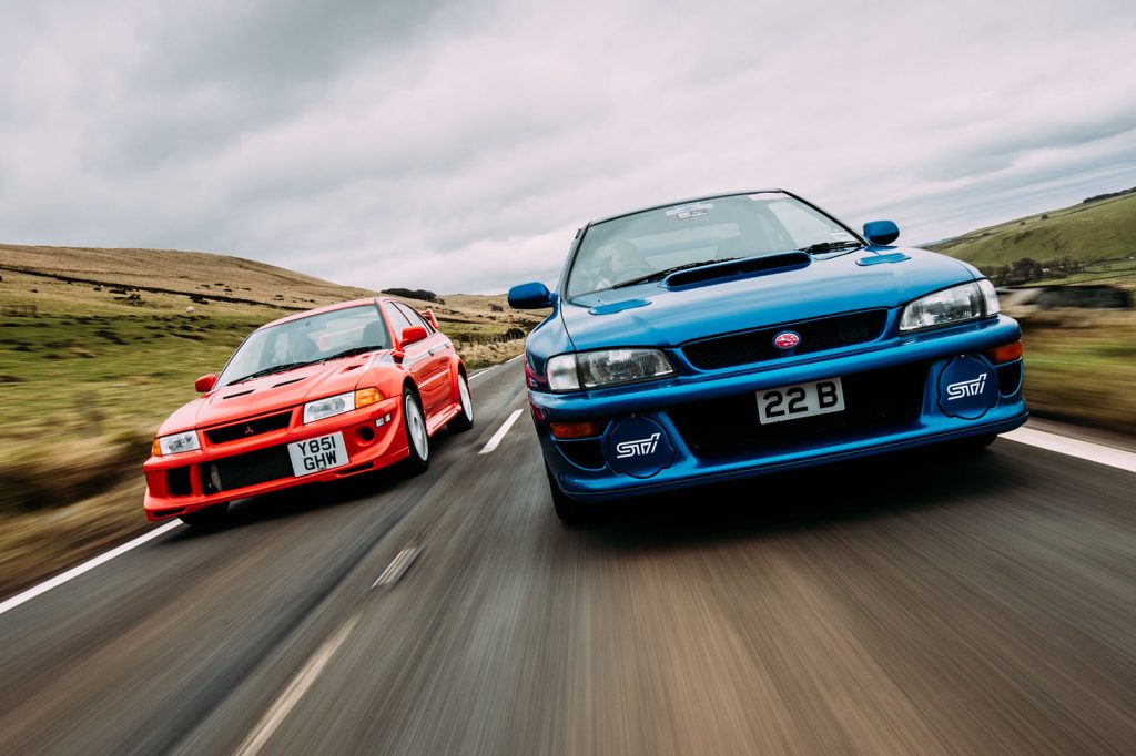 Δίδυμη δοκιμή Rally Legends: Mitsubishi Lancer Evo VI Makinen vs Subaru Impreza 22B