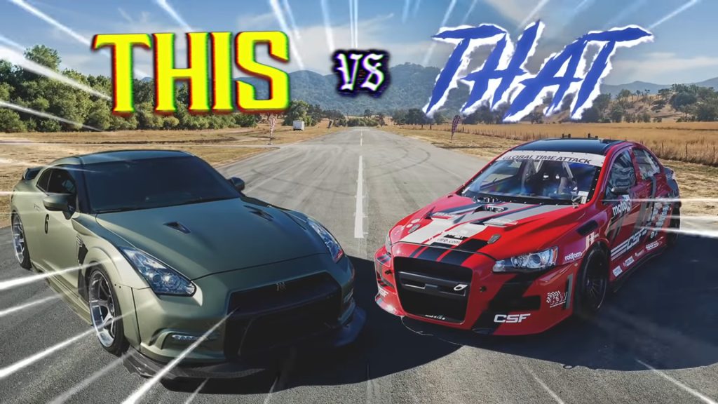 700-HP Nissan GT-R Drag Races 675-HP Mitsubishi Evo, Egos Get Bruised