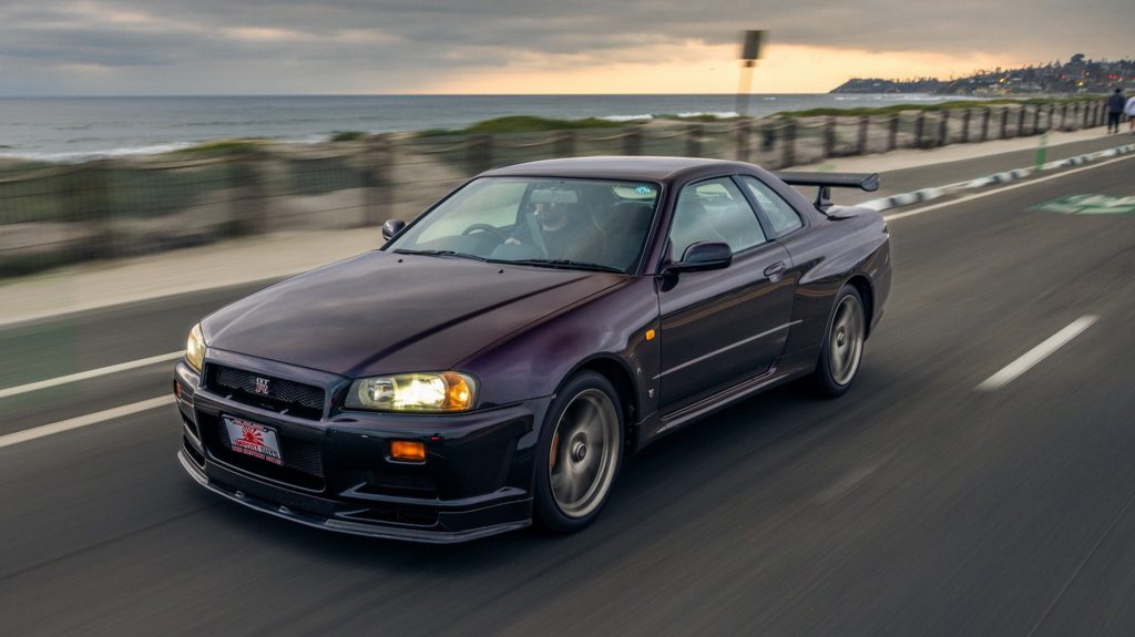 Super Rare R34 Nissan Skyline GT-R V-Spec In Midnight Purple Up προς πώληση στις ΗΠΑ