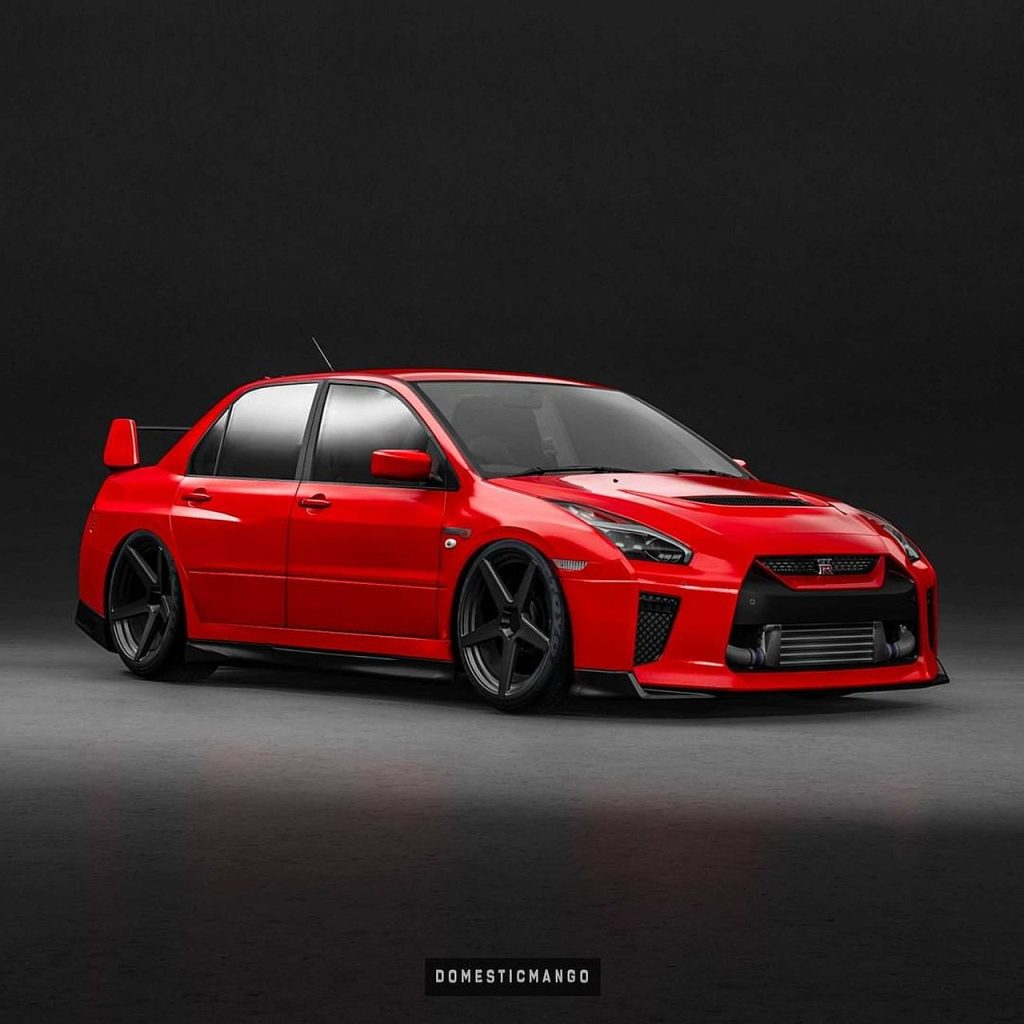 Mitsubishi Evo “R35 GT-R” Face Swap Rendering είναι JDM Awesomeness