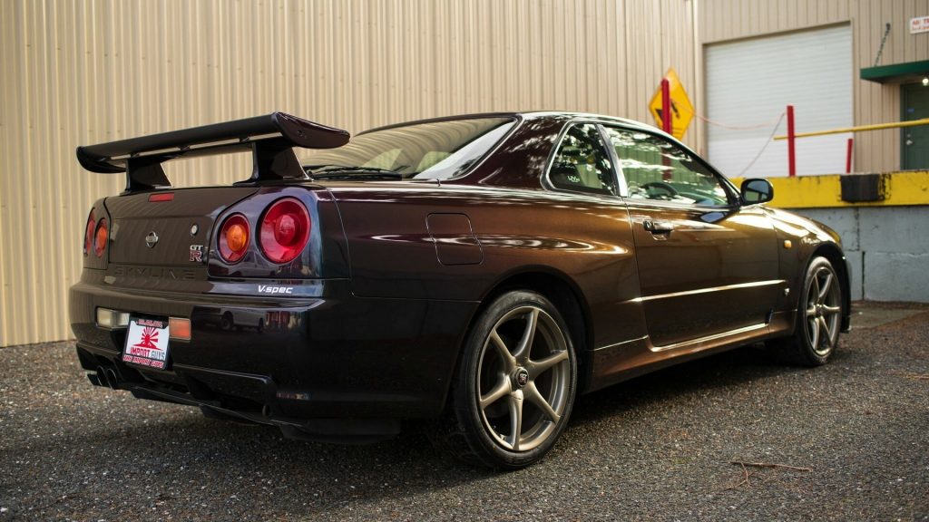 Rare Midnight Purple 1999 Nissan Skyline GT-R V-Spec II Σε δημοπρασία στις ΗΠΑ